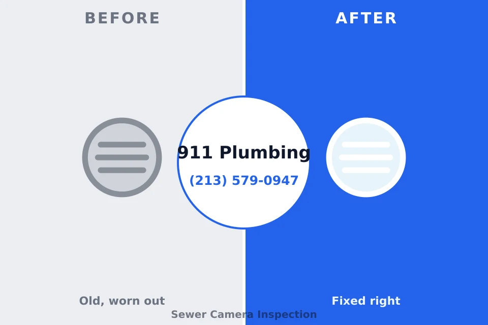 Before and after: plumbing repair Seneca, PA
